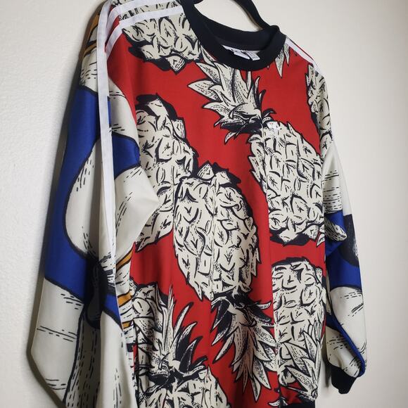 Adidas| X Farm Red Pineapple Boyfriend Sweater - Picture 4 of 13